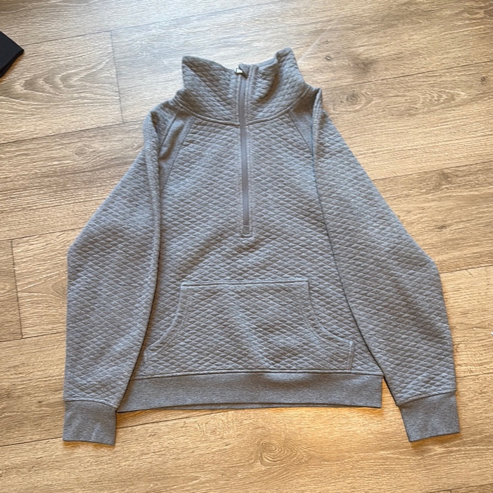 Maurices Gray Zip Up Sweater Casual Knit
